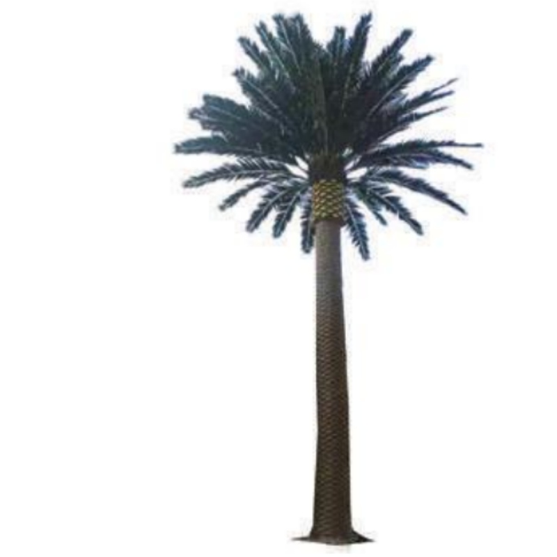 Duże sztuczne drzewa palmowe na świeżym powietrzu