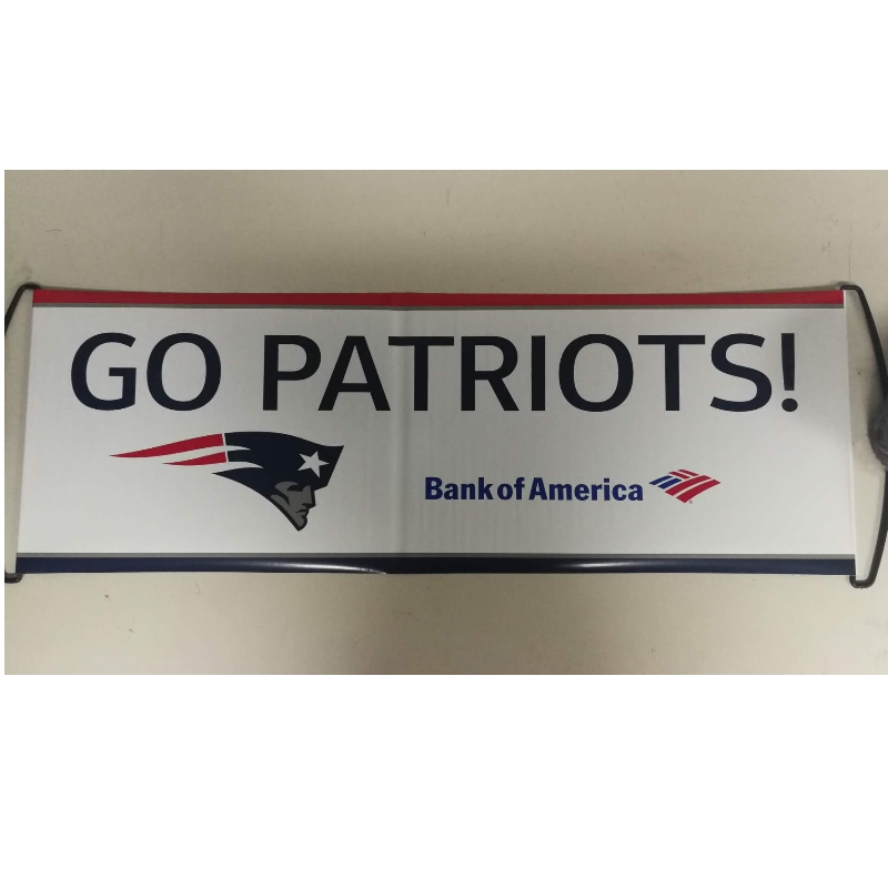 Własne logo Ręcznie obsługiwane Banner Roller- Patriots 24x68CM